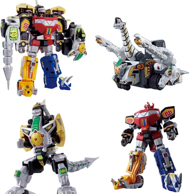 Originale Bandai Mighty Morphin Power Rangers Figure Super Minipla Action Figure Soul Of Chogokin Thunder Megazord Figurine Toy
