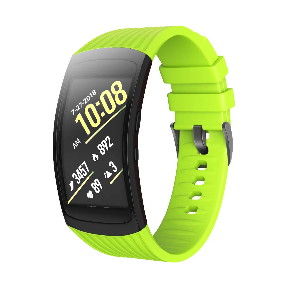 Compatibile Per Samsung Gear Fit 2 Cinturino In Silicone Cinturino In Silicone L/S Sostituzione Per Samsung Gear Fit 2 Pro / Fit 2 Sm-R360 Band