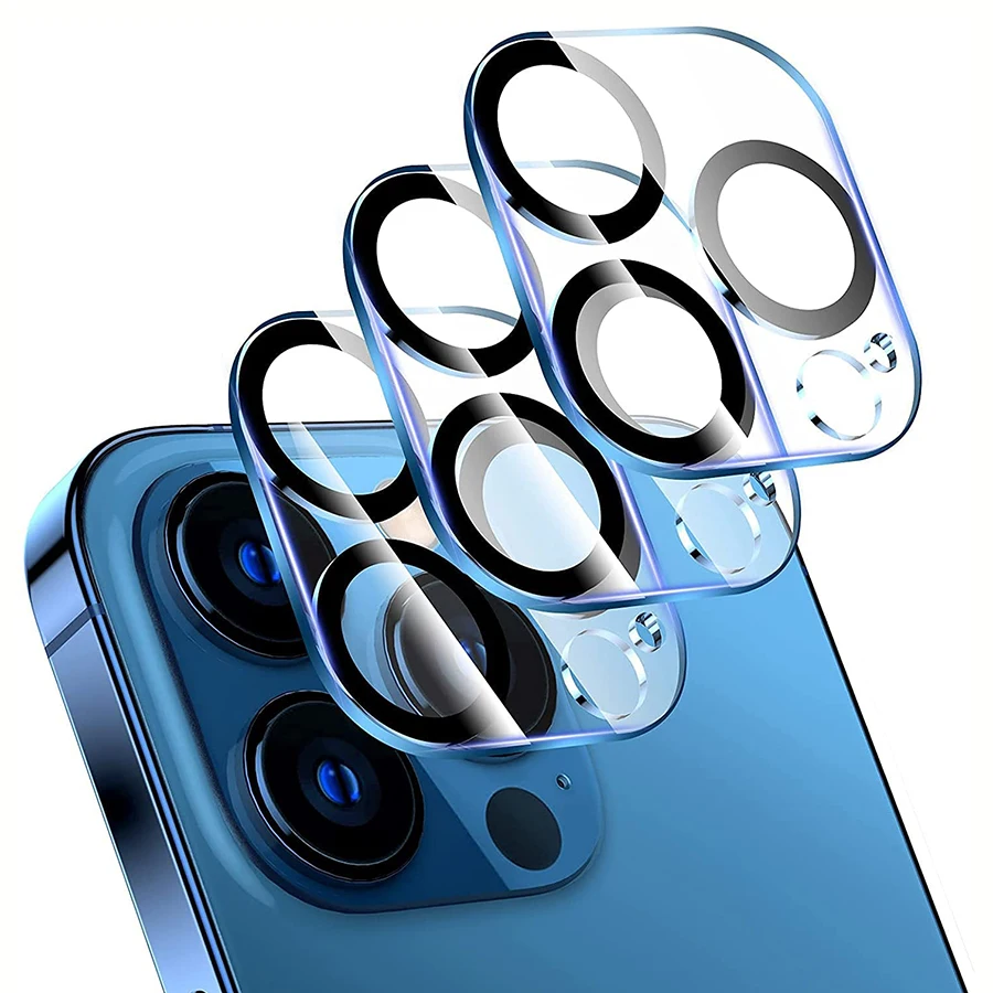 3Pcs All Inclusive Camera Lens Tempered Glass For Iphone 13 Pro Max Back Camera Screen Protector For Iphone 12 11 Pro Max Mini