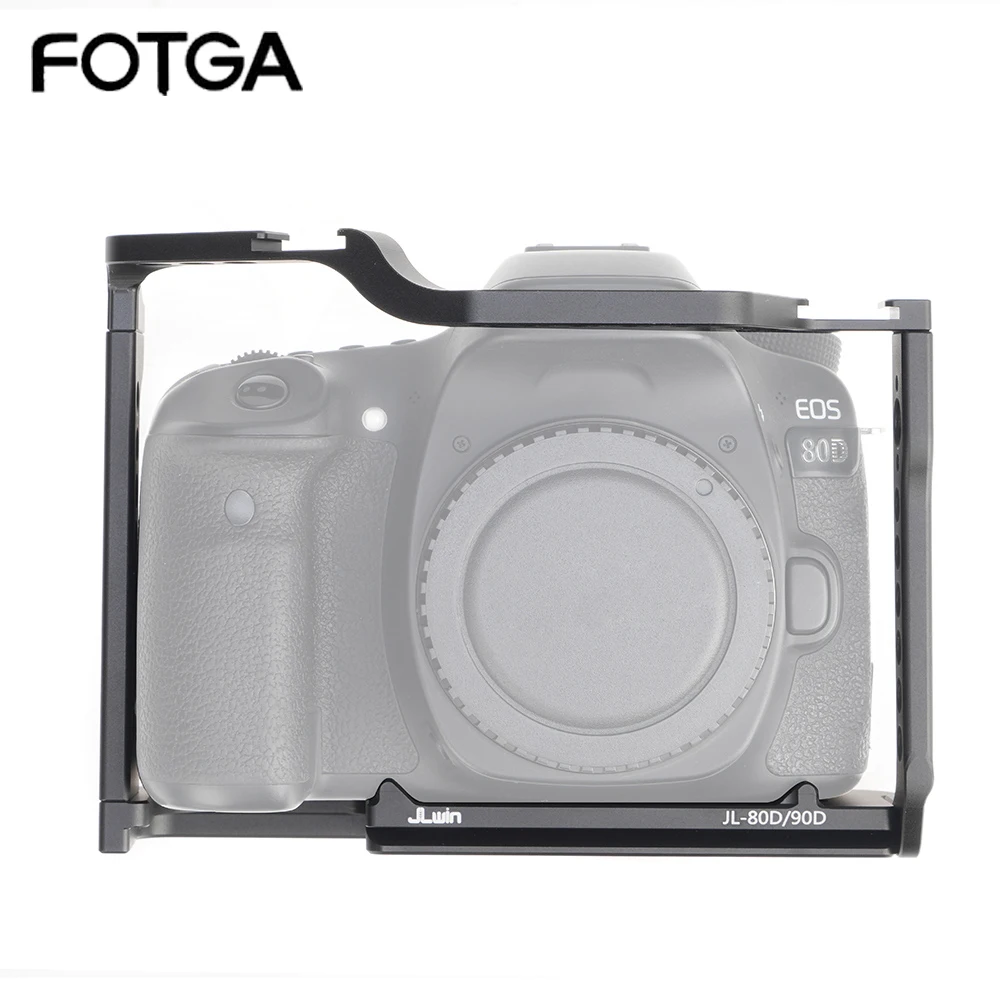 Fotga Camera Cage Camera Cage Per Canon Eos 70D 80D 90D Rabbit Cage Camera Rig Vedio Photography Accessorie Maniglia Foro Di Posizionamento