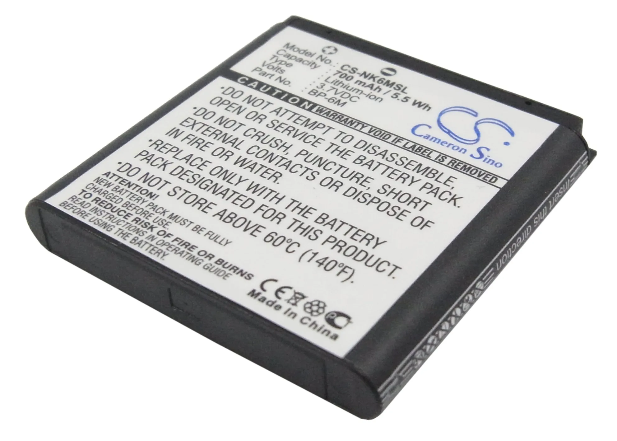 700Mah Batteria Per Nokia 6288 6234 3250 N77 N93 Rm-153 Bp-6M 3250 Xpressmusic N73 Music Edition N93 Rm-55 6151 N73 6280 9300I 62