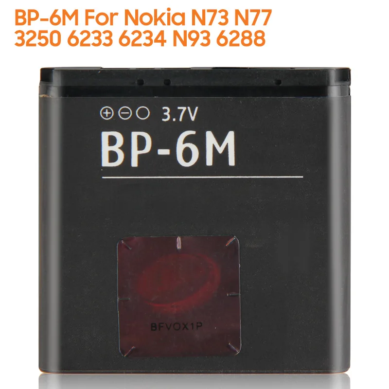 Yelping Bp-6M Batteria Del Telefono Per Nokia N73 N77 3250 6233 6234 N93 6288 1100Mah