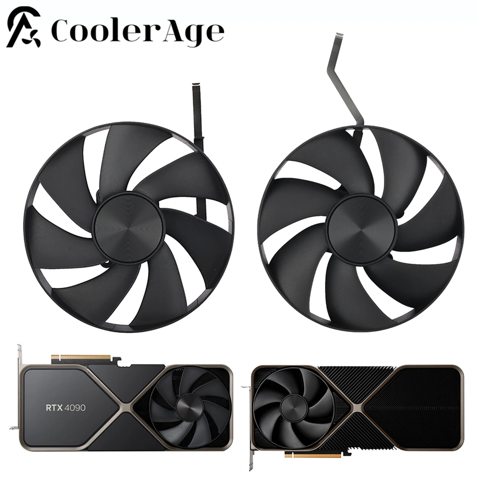 Per Nvidia Geforce Rtx 4090 Founders Edition Ventola Per Scheda Video Muslimex Rtx4090 Ventola Di Raffreddamento Della Scheda Grafica