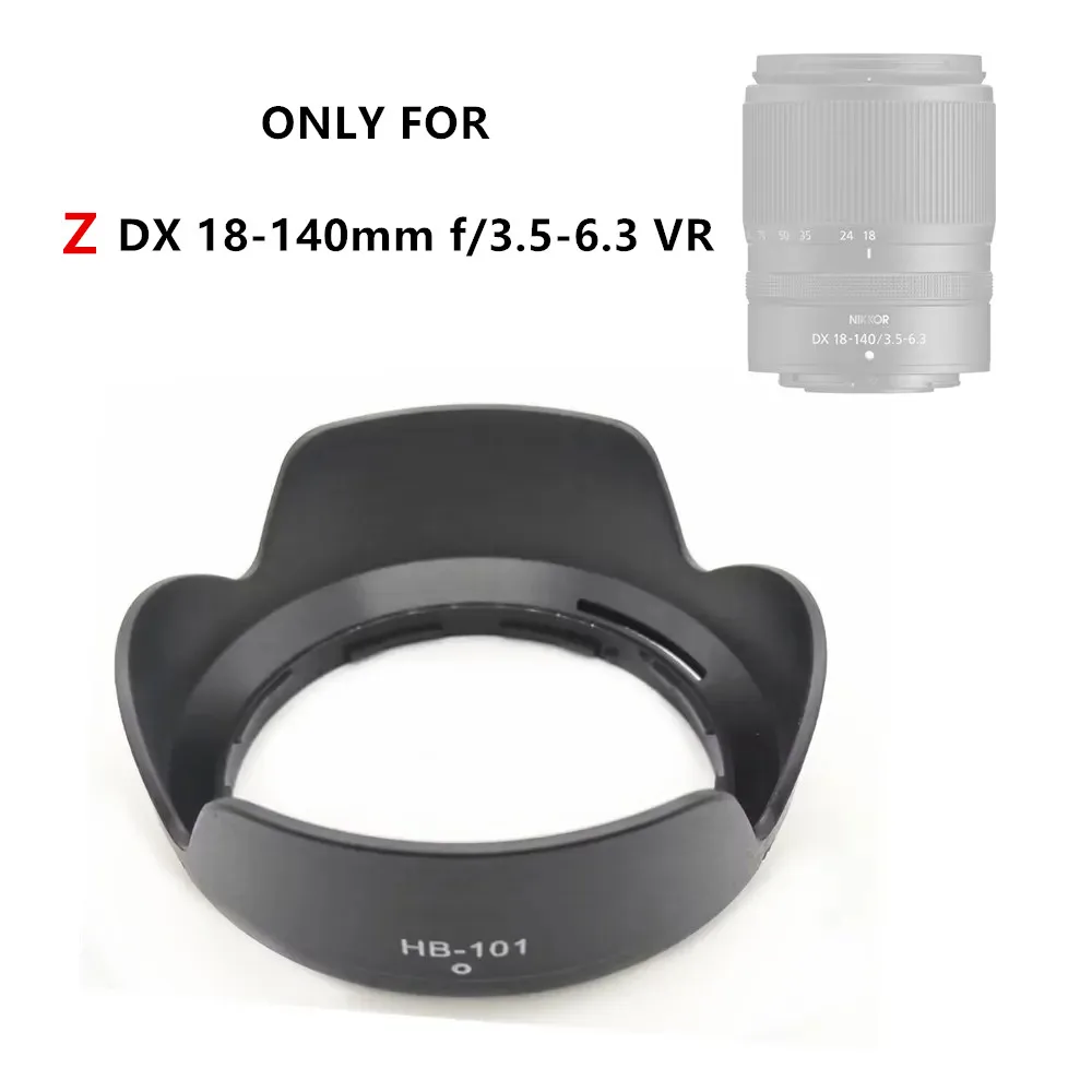 Hb101 Paraluce Parasole Sostituire Hb-101 Per Nikon Z Dx 18-140Mm F/3.5-6.3 Vr , 18-140 F3.5-6.3 Vr Mirrorless