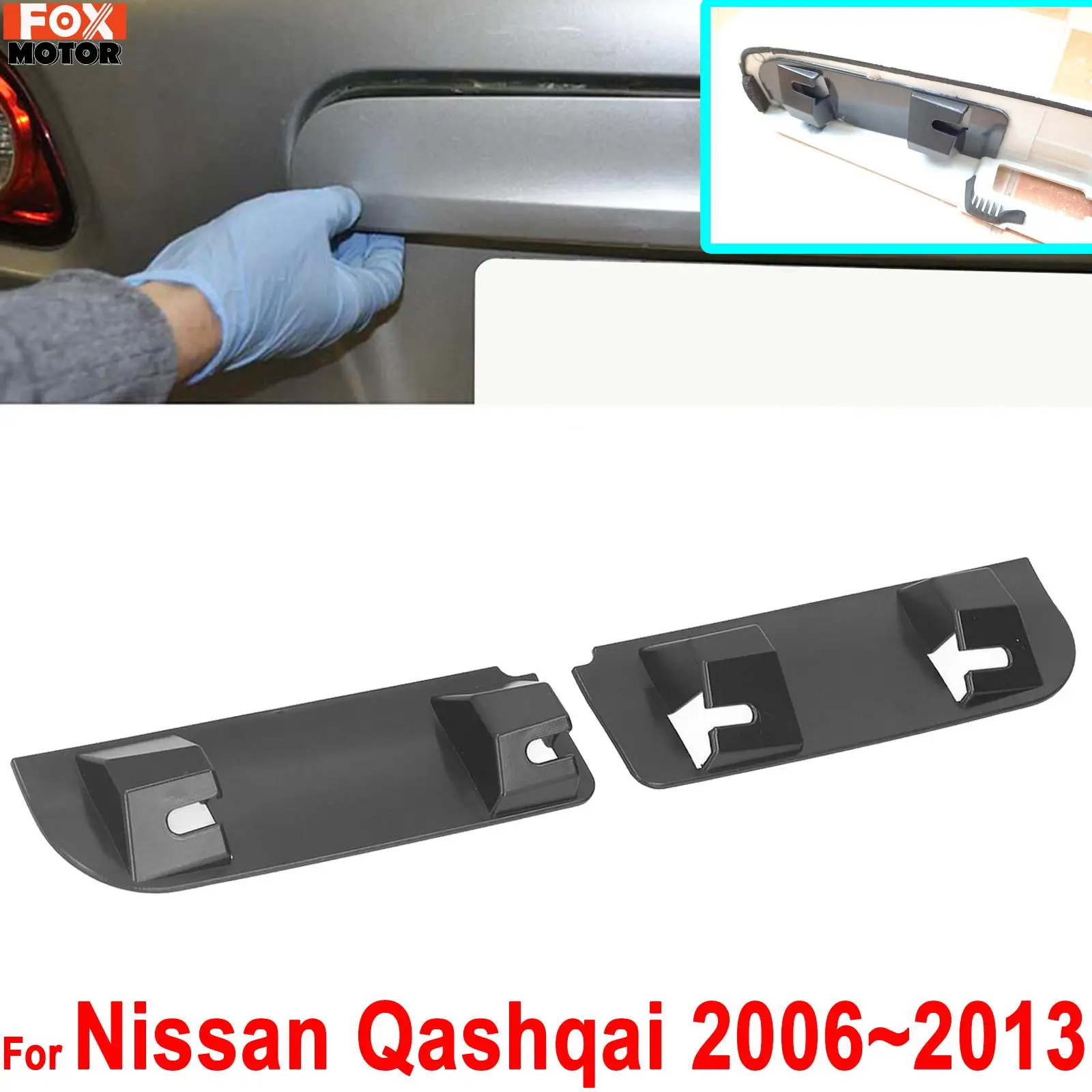 Per Nissan Qashqai 2 Maniglia Del Bagagliaio Del Portellone Posteriore Riparazione Clip A Scatto Kit Clip 2006 2007 2008 2009 2010 2011 2012 2013 Acce