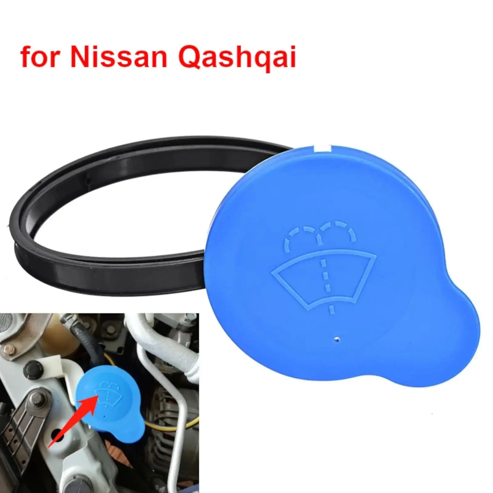 Per Nissan Dualis J10 J11 Qashqai Tergicristallo Auto Tergicristallo Rondella Fluido Serbatoio Bottiglia Coperchio Coperchio Screenwash Sostituzione