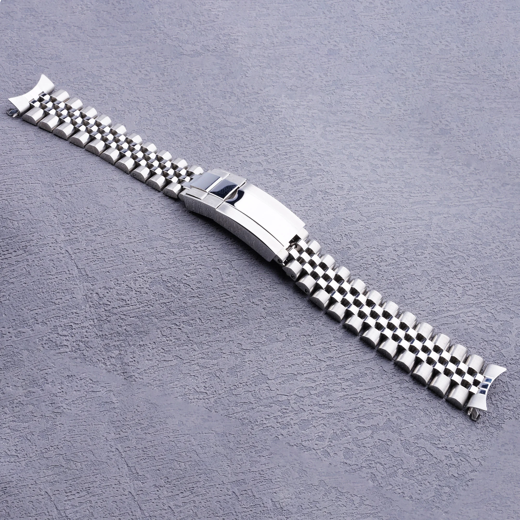 Top Watch Band 19Mm Hollow Curved End Solid Screw Links Jubilee Strap Per Seiko 5 Muslimex Snxs75 Snxs77 Muslimex Snx79J1