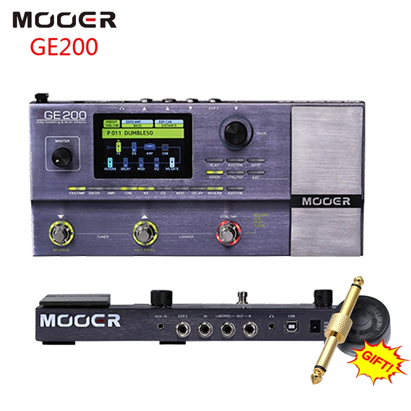 Mooer Ge200 Amplificatore Modellazione E Pedale Per Chitarra Multieffetto