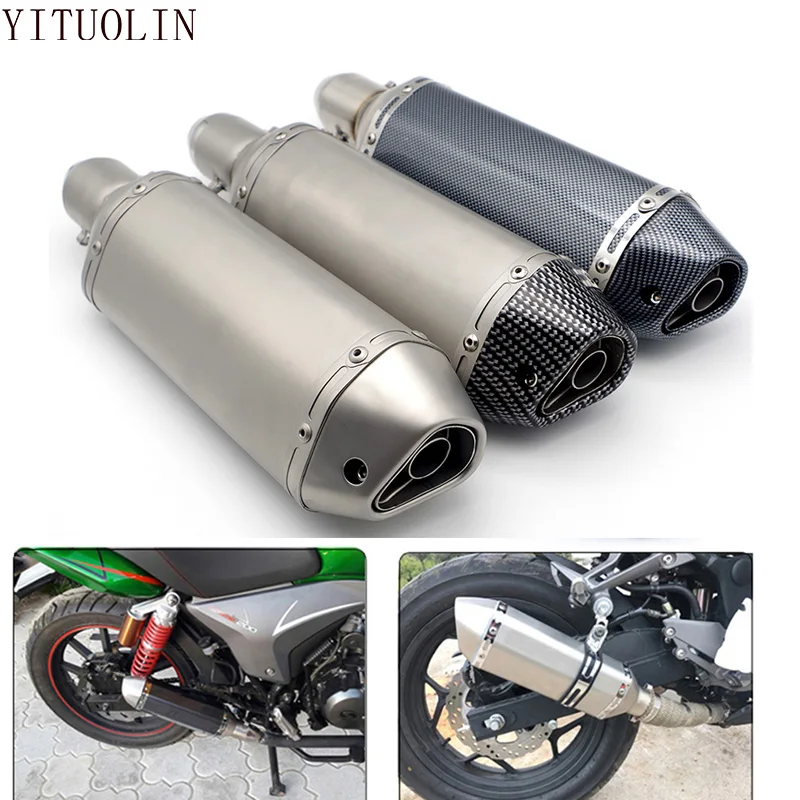 Silenziatore Di Scarico Moto 51Mm Db Killer Per Yamaha Yzf R125 Blaster Majesty 125 Mt07 Majesty 400 Fz6 Drag Star 400
