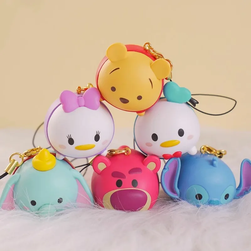 Disney Tsum Tsum Kawaii Pooh Bear Winnie Don Duck Lotso Dumbo Stitch Action Figure Toys Portachiavi Adorabile Regali Per Bambini