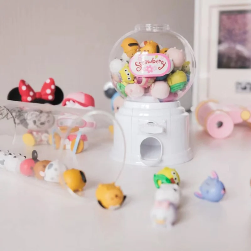 Bambole Originali Disney Tsum Tsum Mini Egg Twisting Machine Toy Story Stitch Mini Anime Figure Regali Di Compleanno Di Natale Per Bambini