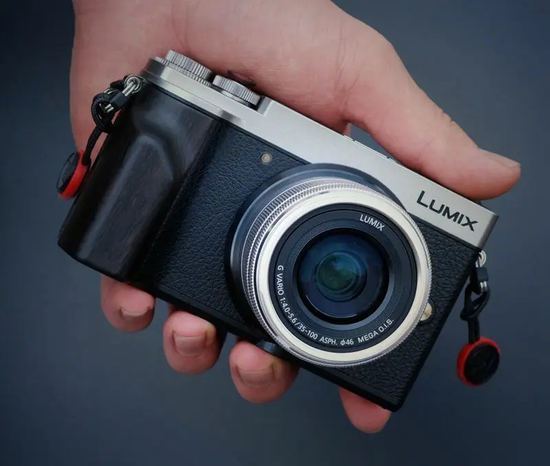 Per Panasonic Lumix Gx9 Dc-Gx9 Ebano Legno Di Noce Supporto Per Impugnatura In Legno Per Fotocamera