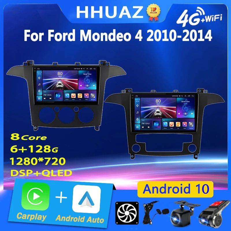 Android Car Radio Multimedia Per Ford S Max S-Max 2007 - 2015 Lettore Video Navigazione Gps Stereo Auto No 2 Din Dvd Carplay