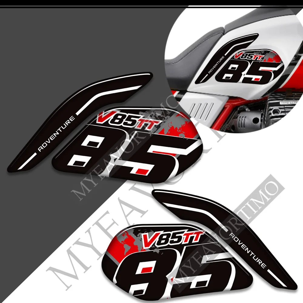 Per Moto Guzzi V85Tt V85 Tt Adesivi Moto Tank Pad Trunk Protector Decalcomanie Valigie Emblema Parabrezza Parabrezza