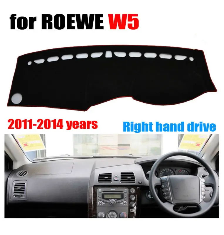 Fuwayda Car Dashboard Covers Mat Per Roewe W5 2011-2014 Anni Guida A Destra Dashmat Pad Dash Cover Accessori Per Cruscotto Auto
