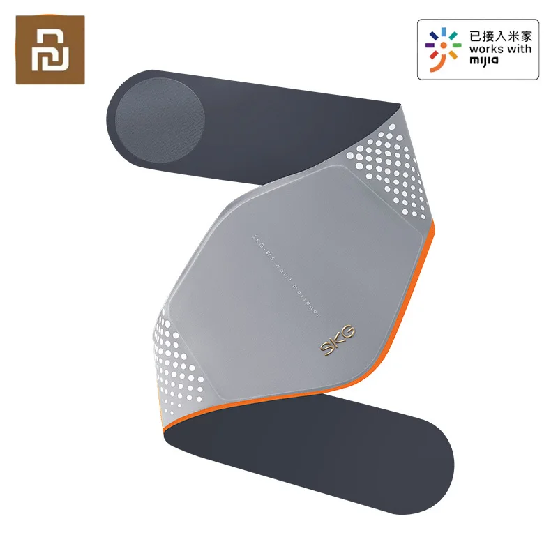 New Youpin Skg Massage Belt W5 Ems + Tens Pulse 6 Zone Hot Compress Massage Type-C Charging Mijia App Smart Control Massaggio Alla Vita