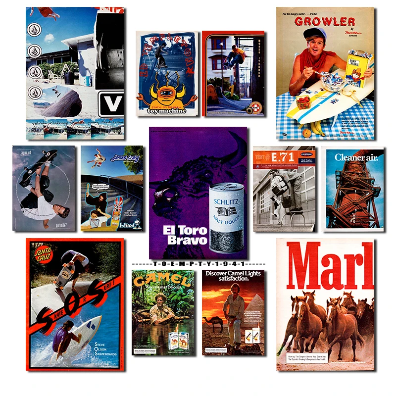 1990S Vintage Magazine Covers Poster Canvas Printing Anni '90 Fashion Sports Magazine Wall Decor Retro Home Room Bar Wall Art Decor