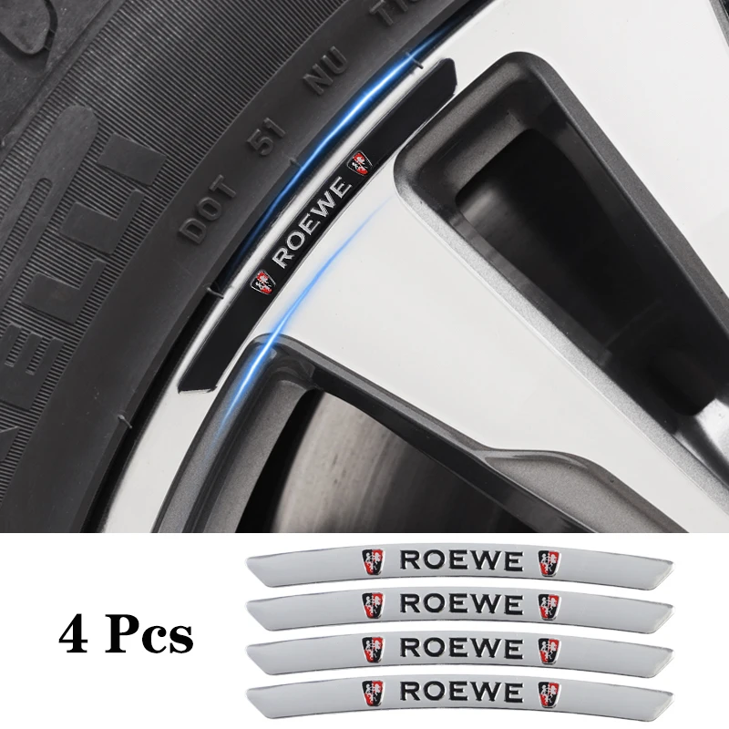 4Pcs Metallo Car Wheel Hub Sticker Accessori Decorativi Per Roewe Rx5 I5 Imax8 Rx5Max I6 Rx8 Rx3 I6Max Ei5 360 350 550 W5 950