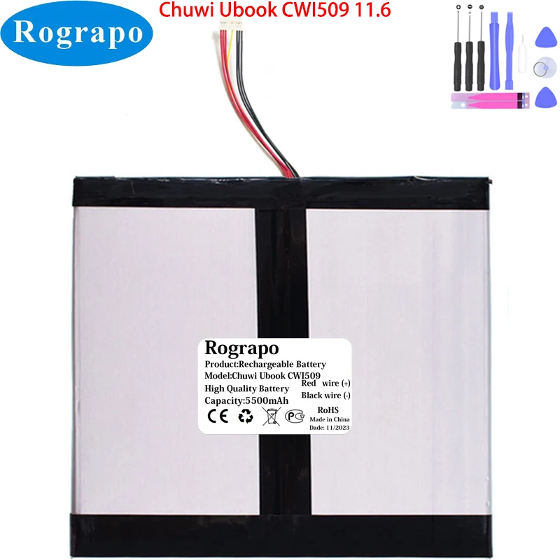 Nuova Batteria Per Tablet Pc Portatile 7.6V 5500Mah Chuwi Ubook 11.6 Cwi509