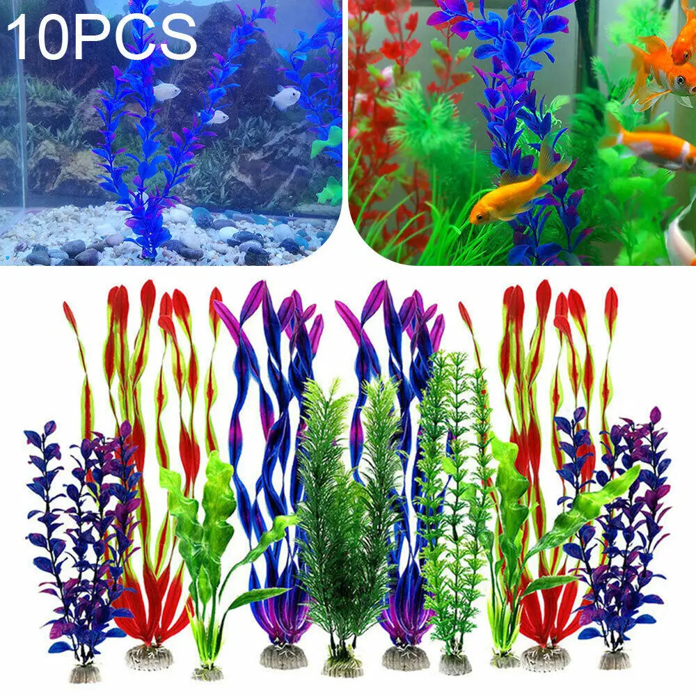 10 Pz Simulazione Pianta Acquatica Aquascape Decorazione Kelp Pianta D'Acqua Acquario Aquascape Decorazioni Decorazioni Artificiali