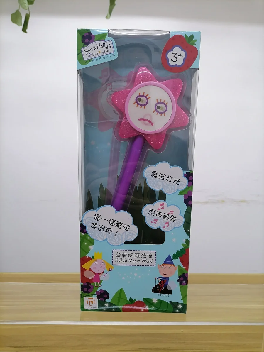Cartoon Ben Holly Magic Wand Toy Little Kingdom Princess Fairy Stick Change Expression Suono Incandescente Regalo Di Compleanno Per Bambini