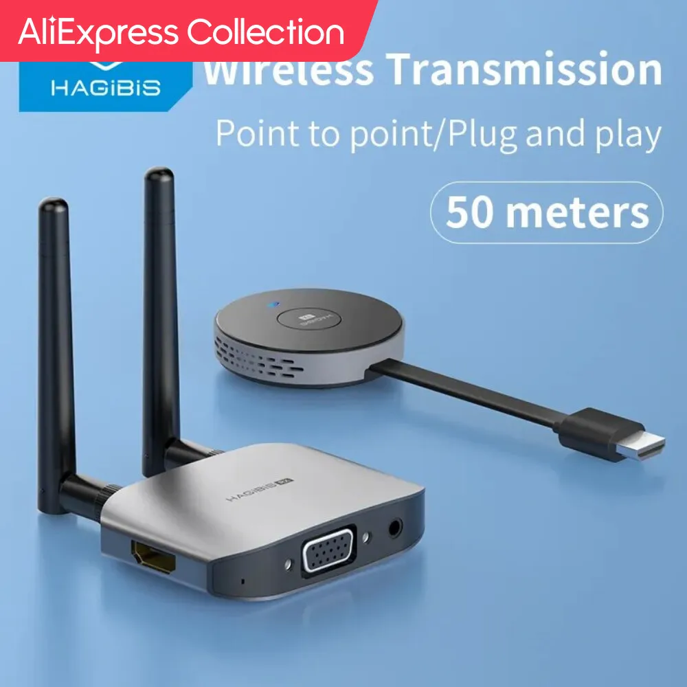 Aliexpress Collection Hagibis Wireless Hdmi Trasmettitore Video Ricevitore G6W Kit Hdmi Extender Adapter Tv Dongle 1080P Per