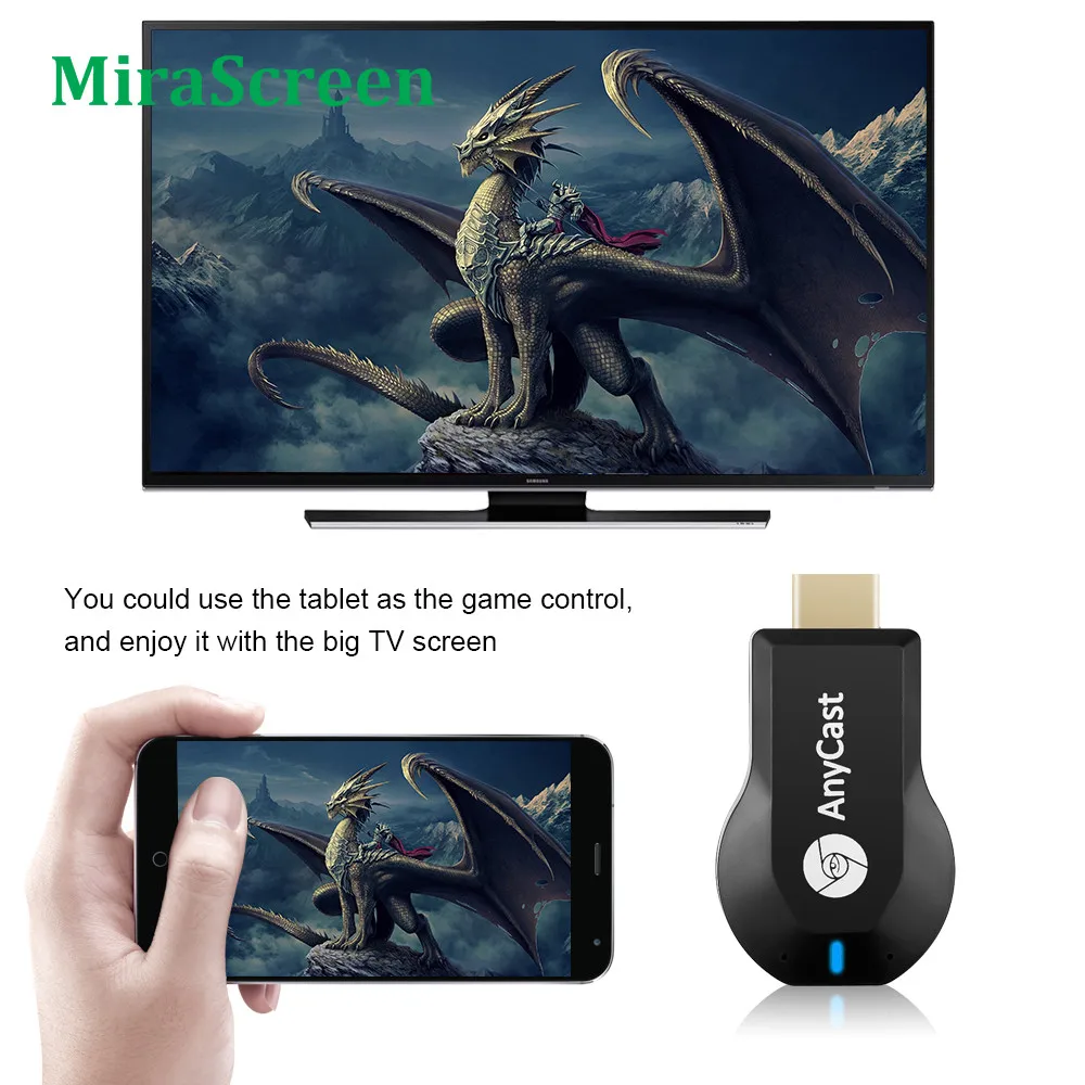 Tv Stick Wifi Compatibile Hdmi Video Streamer Tv Dongle Ricevitore Per Anycast M2 Plus Per Airplay 1080P Per Dlna Miracast