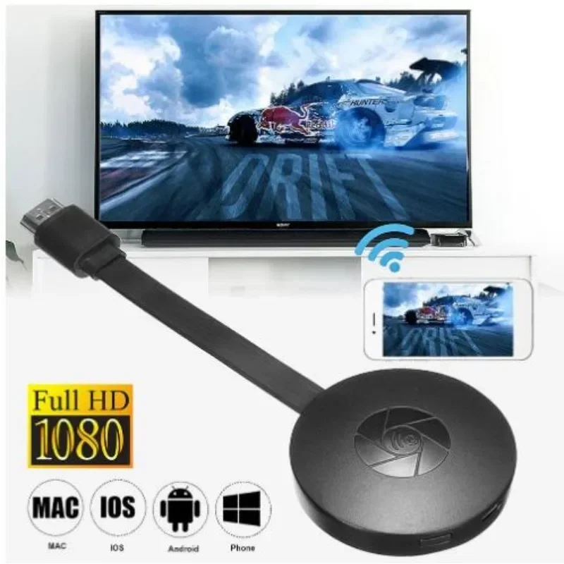 A Tv 2.4G 4K Wireless Wifi Mirroring Cable Adattatore Compatibile Hdmi 1080P Display Dongle Per Iphone Samsung Goggle Chromecast