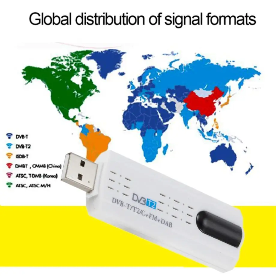 Digital Satellite Dvb T2 Usb Tv Stick Compatible For Dvb-C/Fm/Dab Two-Channel Stereo Tv Tuner Usb Dongle Pk Mk809Iv With Remote