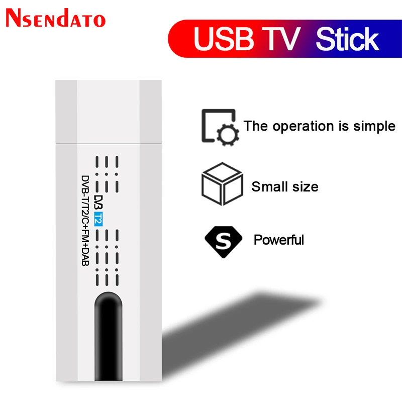 Digital Satellite Dvb T2 Usb Tv Stick Tuner Con Antenna Remote Hd Usb Tv Ricevitore Dvb-T2/Dvb-T/Dvb-C/Fm/Dab Usb Tv Stick Per Pc