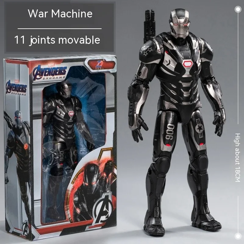 Genuine 7 Pollici War Machine Series Hand Action Marvel Avengers Iron Man Thanos Captain America Boy Action Figure Model Toy