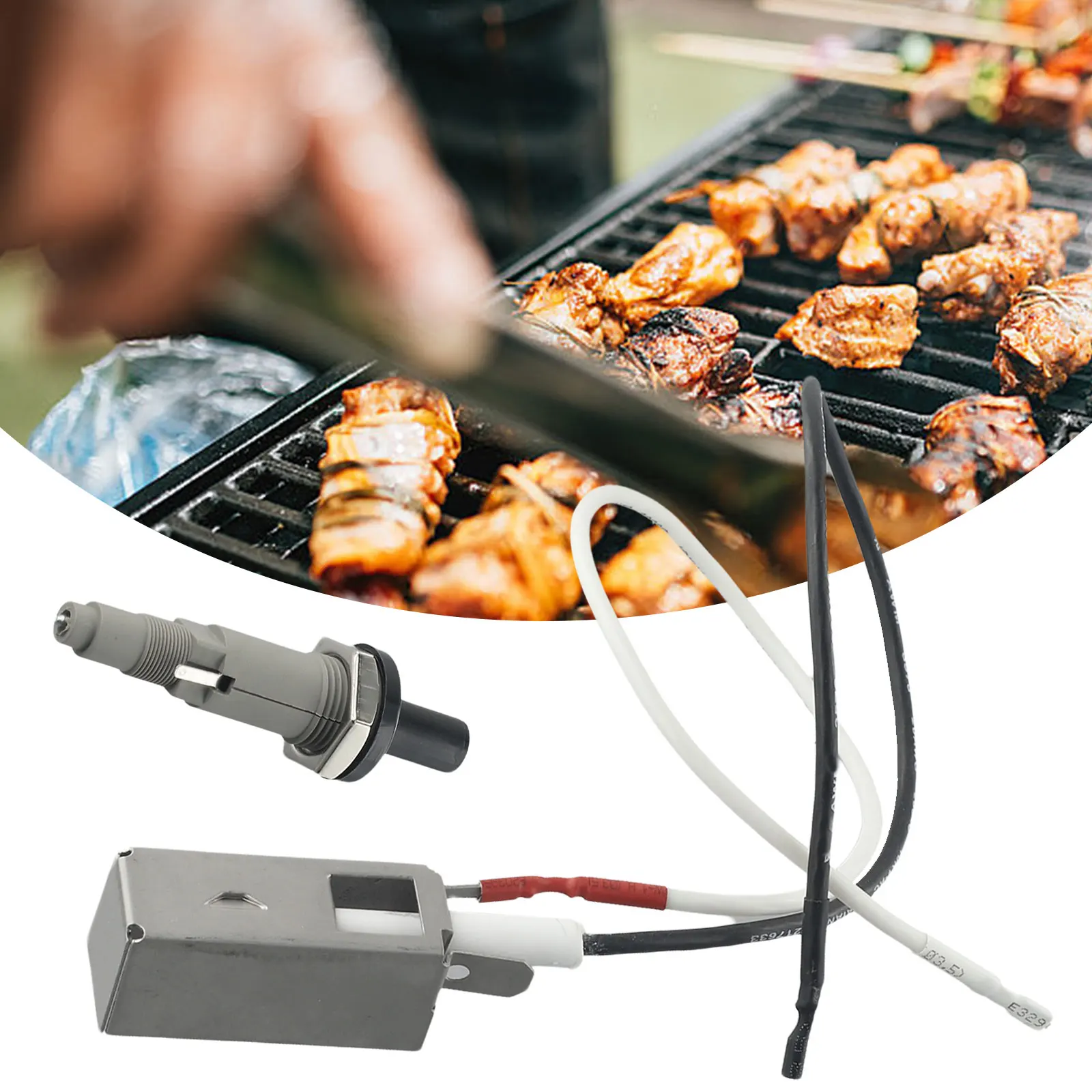 1Set Grill Accenditore Kit Pulsante Piezo Gas Catcher Fili Barbecue Per Weber Spirit Genesis Gas Grill 7509 Bbq Sostituire Le Parti