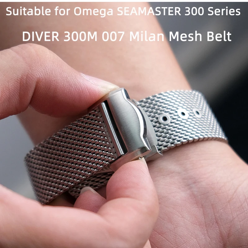 Per Omega Diver 300M Cinturino In Acciaio 20Mm Cinturino In Metallo Aggraffatrice 300M Orologio Divisorio 007 Bracciale In Acciaio Inossidabile Con Ca