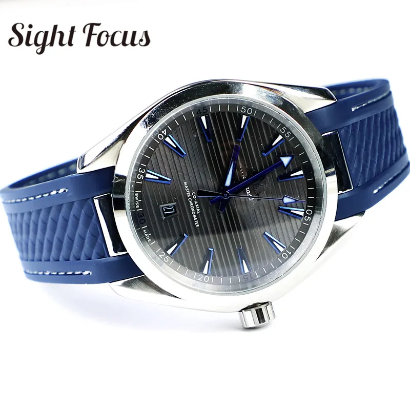 Cinturini Per Orologi In Gomma Da 20Mm Per Omega New Seamaster 300M Aqua Terra 150M At150 Chiusura Di Distribuzione Cinturino Per Orologio Bracciale S