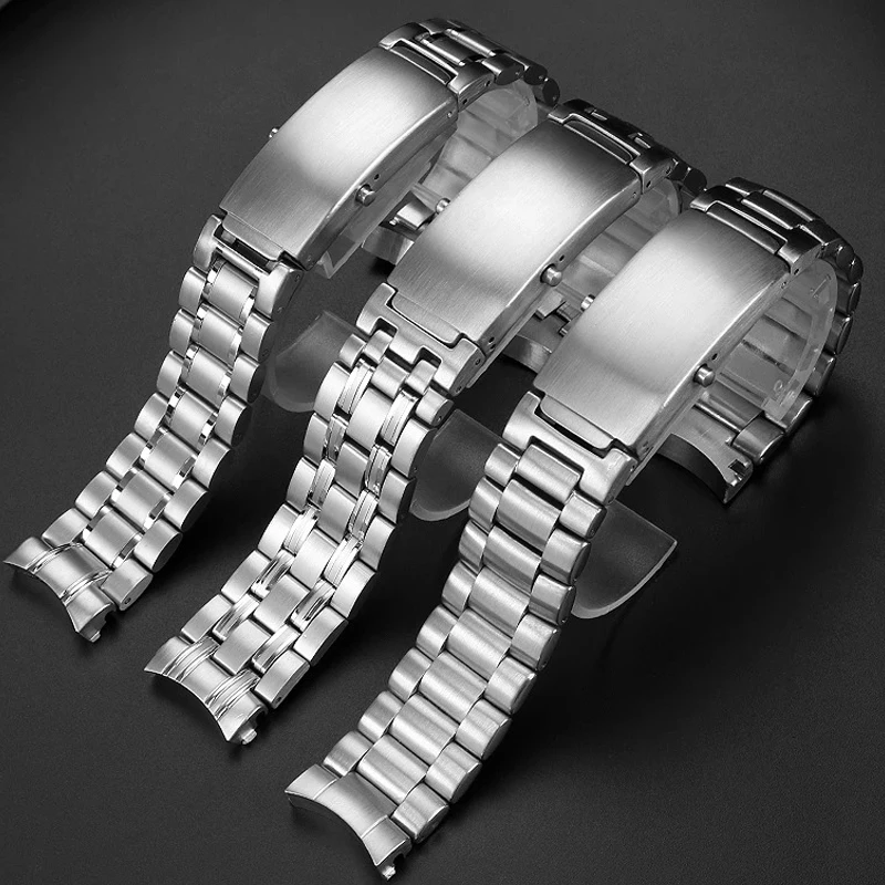 Cinturini Per Orologi Cinturino In Acciaio Inossidabile Solido Per Omega 007 Seamaster Planet Ocean 300M Cinturino Sportivo 18Mm 20Mm 22Mm