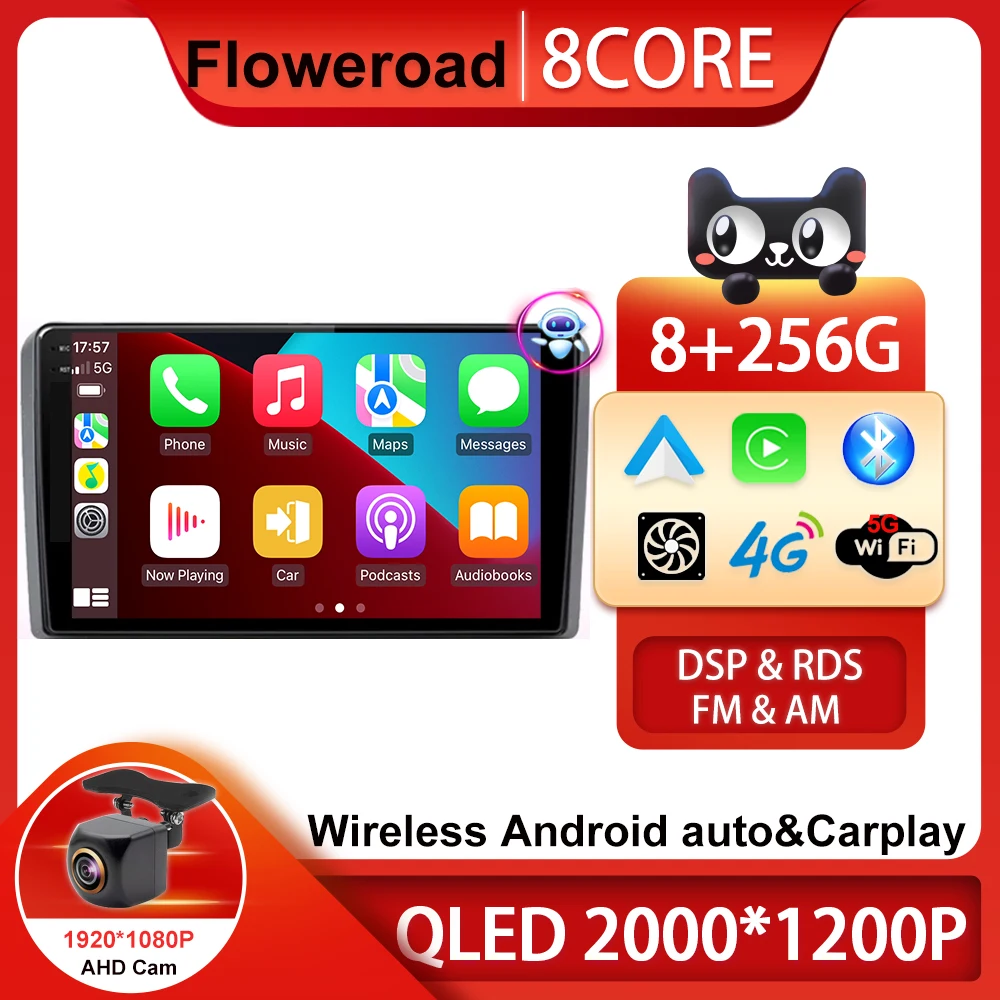 Android 13 Car Dvd Radio Per Audi Rs3 Sportback A3 8P S3 2003-2012 Stereo Head Unit Lettore Multimediale Navigazione Gps Dashcam Hdr