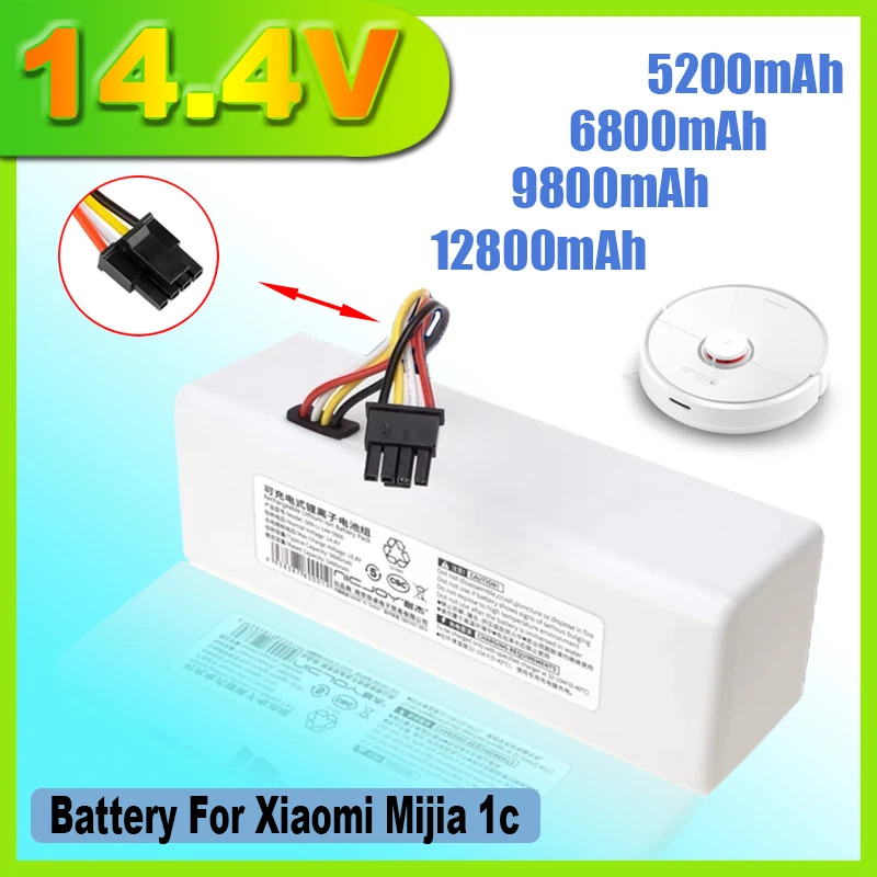 Batteria 14.4V 12800Mah P1904-4S1P-Mm Per Xiaomi Mijia 1C Muslimate Robot Aspirapollere Accessori Partti Originali Sconto Coupon