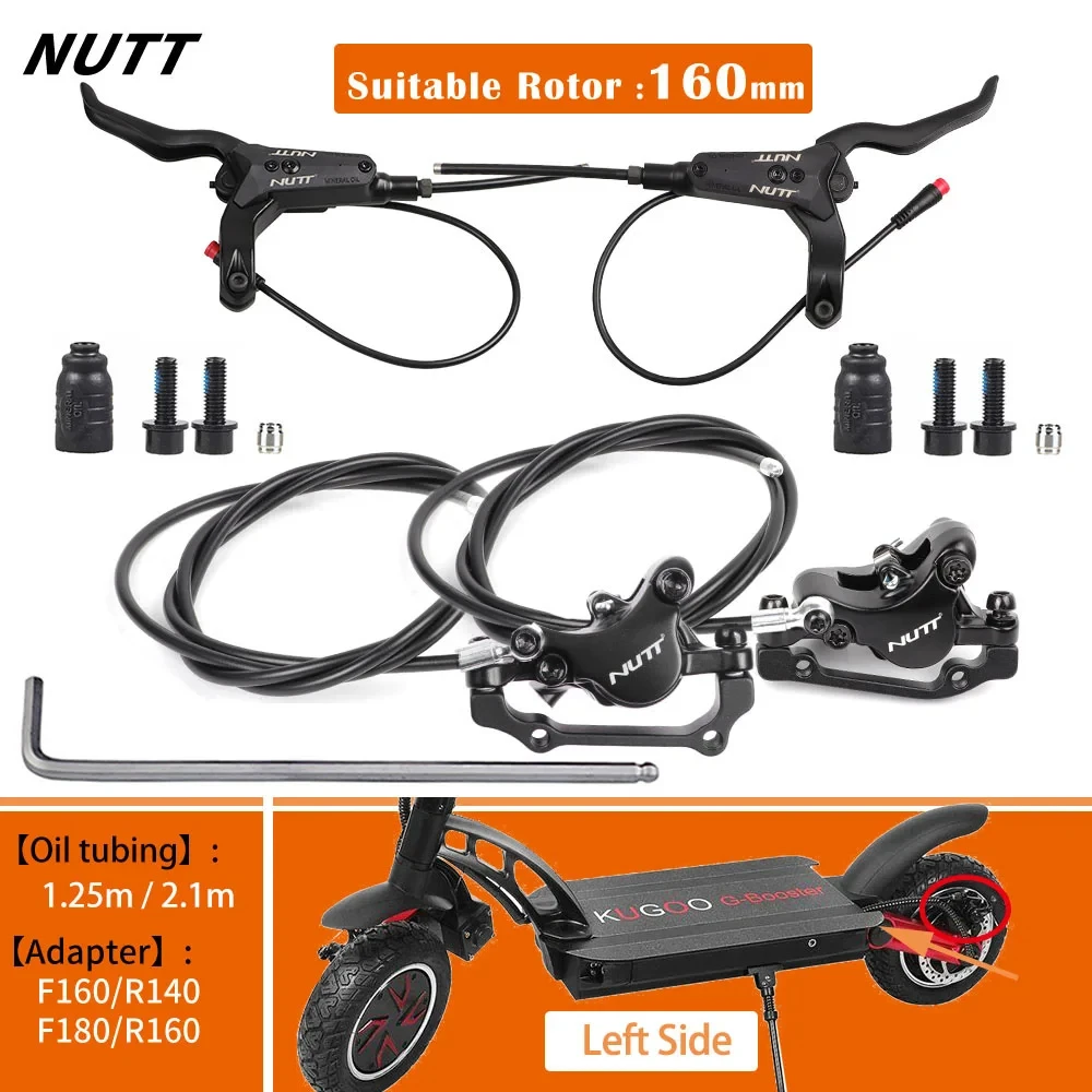 Nutt Mtb E-Bike Electric E Scooter Bicicletta Freno Idraulico Disco 140Mm 160 180 Rotore Per Fat Mini Kugoo G Booster /Es3 Dualtron