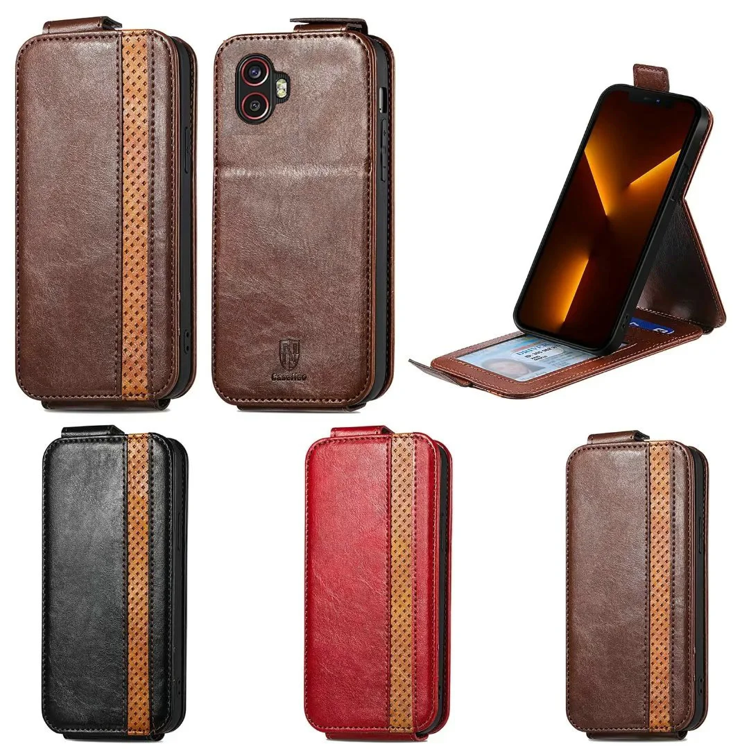 Per Samsung Galaxy Xcover 6 Pro New Flip Vertical Leather Case Book Card Holder Full Cover Per Samsung Galaxy Xcover Pro 2 Borse
