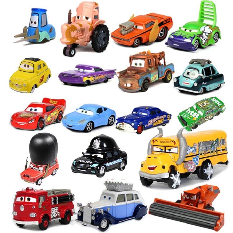 Disney Pixar Cars 3 2 Metal Diecast Car Toy Lightning Mc Queen Queen Of England Fritter Miss For Kids Boy Birthday Toy Car Gifts