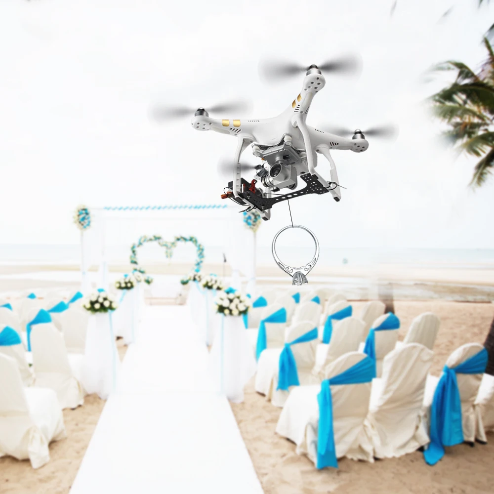 Drone Air-Dropping Thrower Device Per Dji Phantom 2 3 Advanced Professional 3S 3Se 3A 3P Sistema Di Consegna Remota A Lunga Distanza