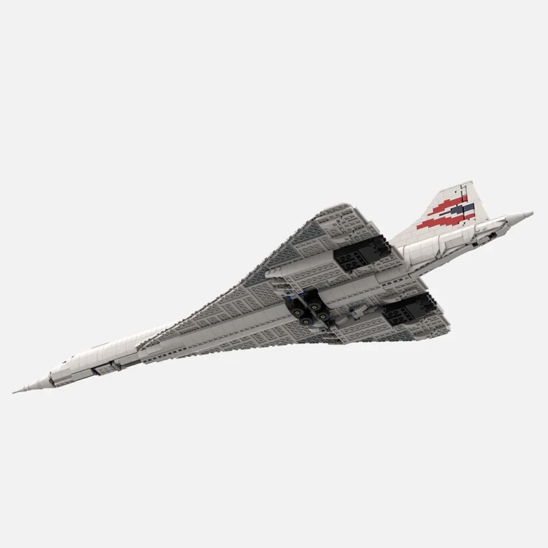 Moc Concorde Model Building Blocks Mattoni Concord Aircraft Supersonic Airliner Francia Airplane Toys Per Regalo Di Natale