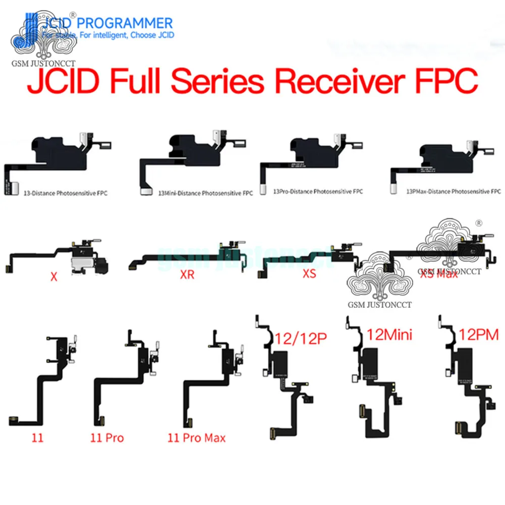 Jc V1Se Ricevitore Fpc Flex Cable Detection Board Auricolare Speaker Flex Per Iphone X 11 12 13 Pro Max Mini Truetone Face Id Repair