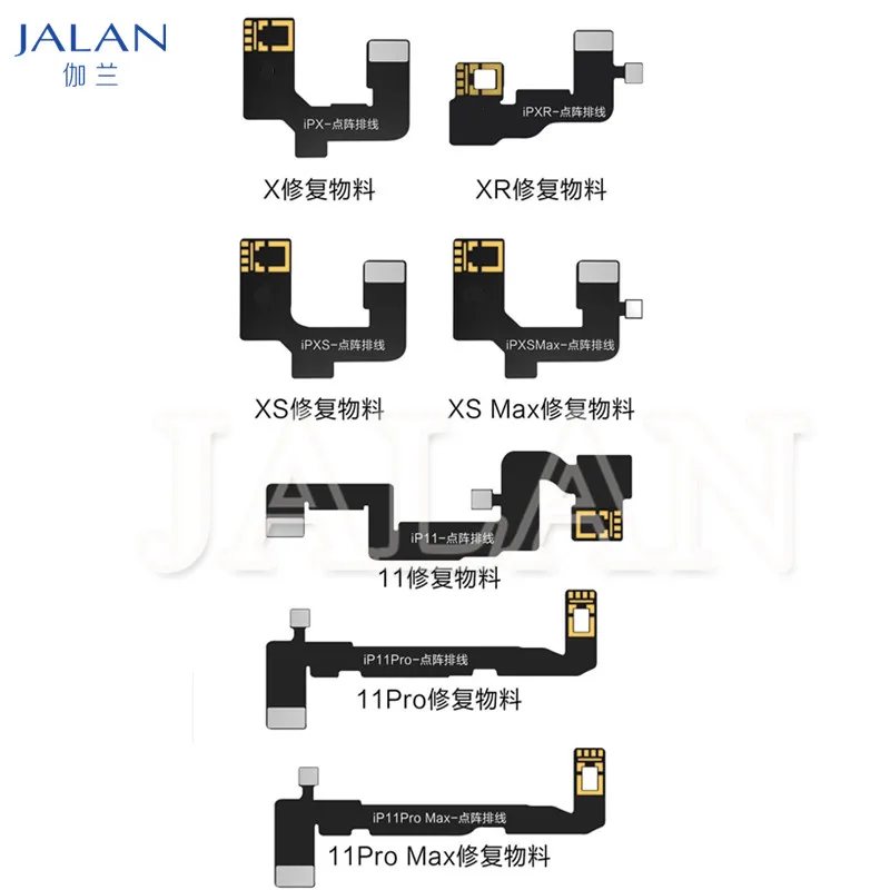 Jc Dot Matrix Flex Cable Front Camera Face Id Adapter X Xs Max 11 12 Pro Max Repair Work Con Jcid Pro 1000S V1Se Dot Projector
