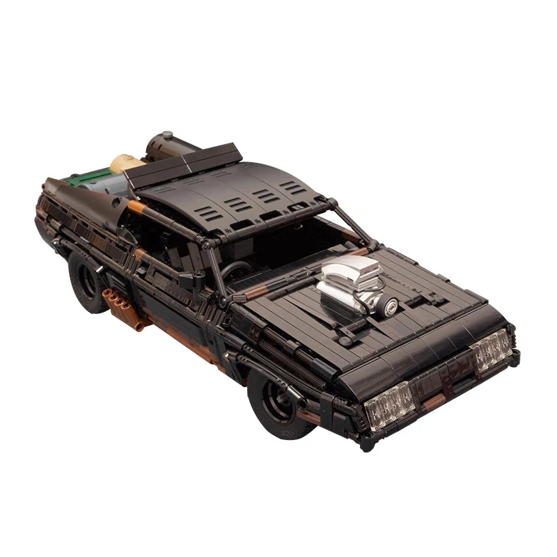 Movie Mad-Max Technical Car Rc Black Interceptor Muscle Supercar Motor Remote Control Moc-35846 Building Blocks Toys Gift