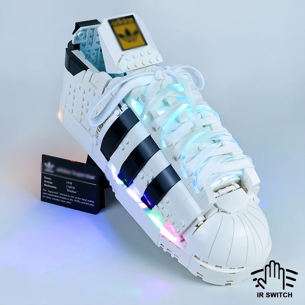 Kit Di Illuminazione A Led Per Creator Expert 10282 Bocks Originali Superstar Sneaker Building (Modello Non Incluso)