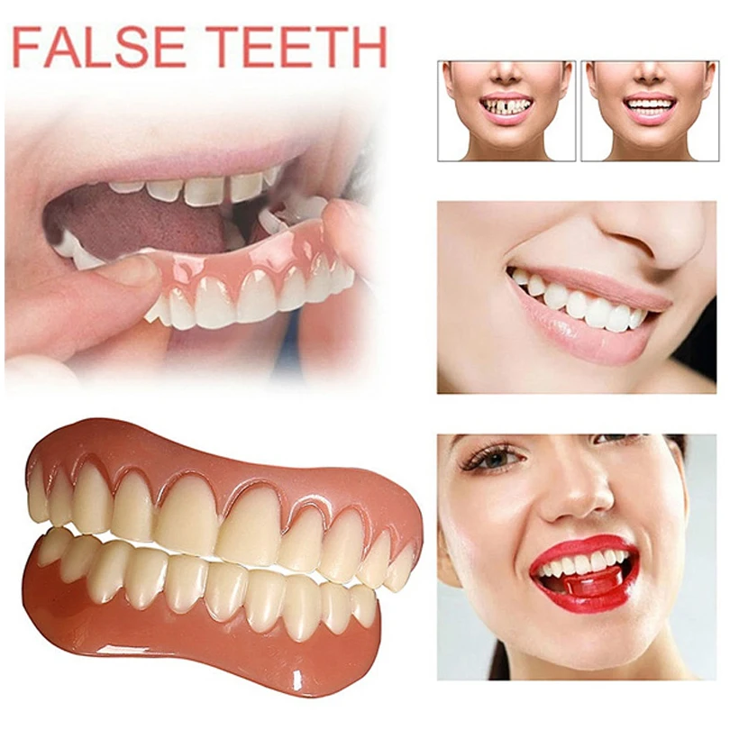 Superiore Di Alta Qualità Con Protesi Inferiori Perfect Smile Impiallacciatura Protesi Strumento Per L'Igiene Orale Protesi Sorriso Istantaneo Cosmeti