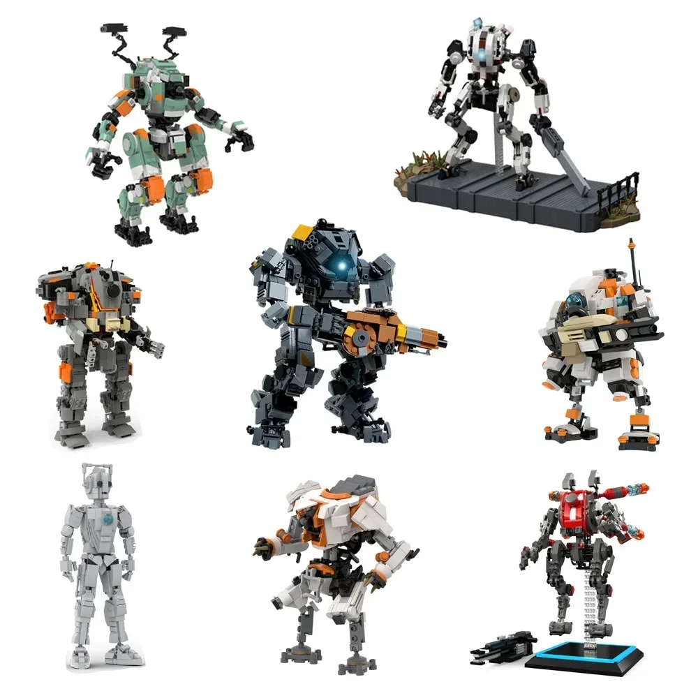 Buildmoc Titanfalls 2 Ion-Class Titan Reaper Titan Bt-7274 Building Block Model Set Mecha Robot Northstar Figure Brick Kid Toy