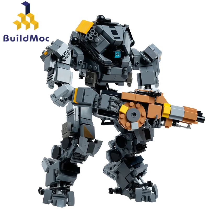 Buildmoc Titanfalled 2 Bt-7274 Ion-Class Titan Reaper Titan Building Block Model Set Mecha Robot Northstar Figure Brick Kid Toy