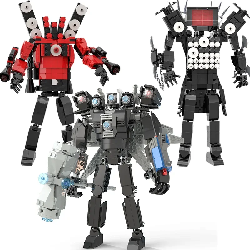 Skibidi Toilet Figure Model Blocks Toys Titan Tvman Construction Ragazzi Toys Bambini Compleanno Natale Regali Di Halloween